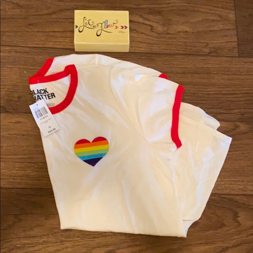 2 for $25 NWT Pride Hot Topic Heart Shirt